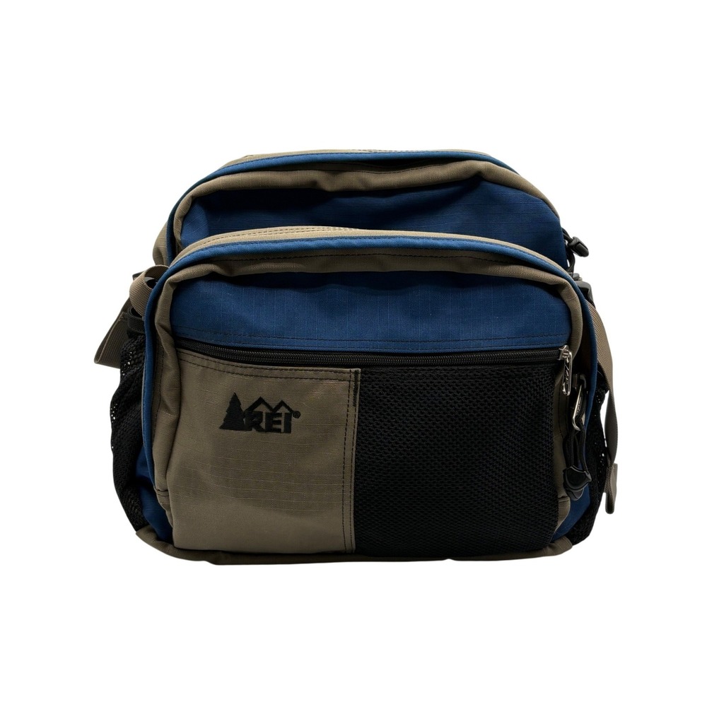 REI Lumbar Waist Pack Unisex Medium Blue Tan Good Ripstop Hiking Bag